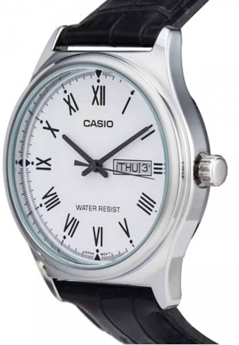 CASIO Jam Tangan Wanita-Resin-LTP-V006L-7BUDF Hitam