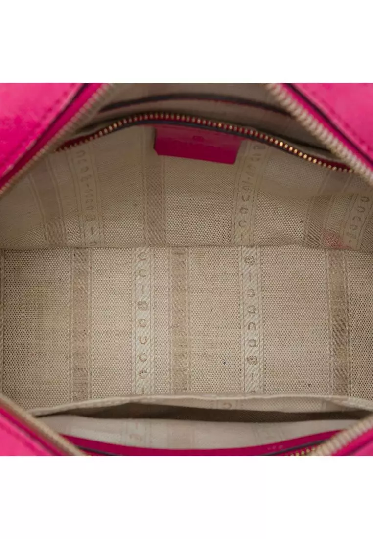 Pre-Loved Gucci Diamante Bright Calfskin Satchel