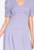 ZALORA BASICS purple Puff Sleeve V Neck Mini Dress 476DFAAEF12530GS_3