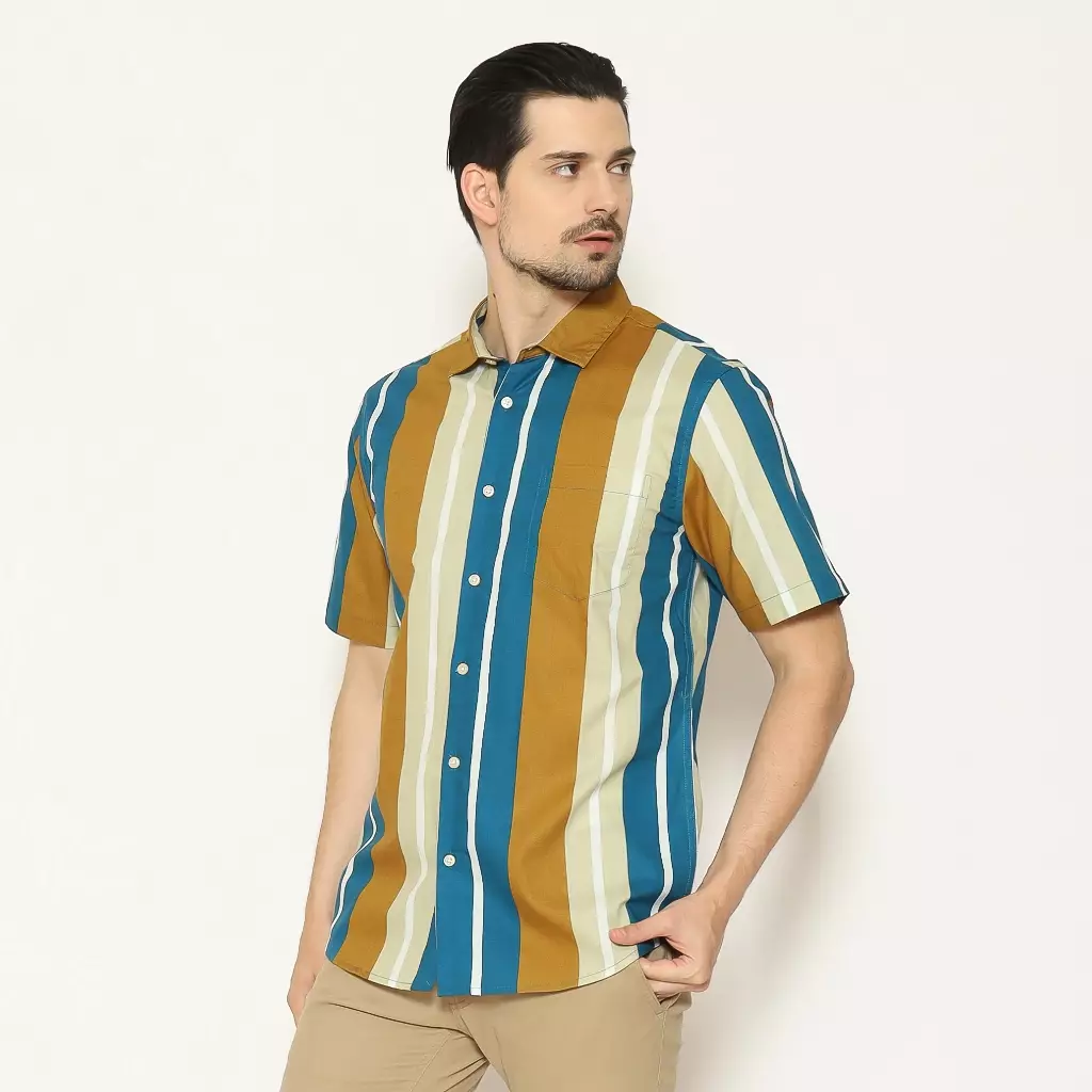 AMK Kemeja Pria Lengan Pendek SHP Oregon S/S Tosca