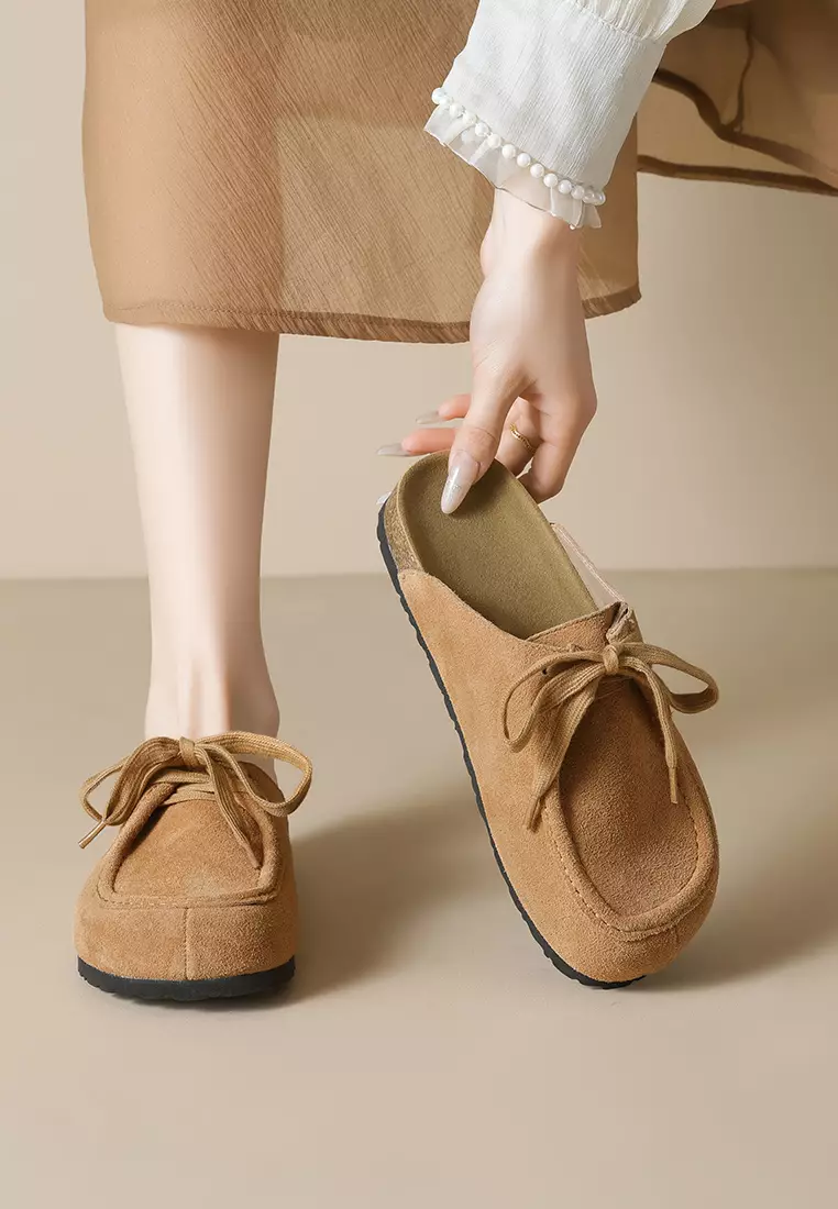 繫帶絨面勃肯鞋 WW959-23