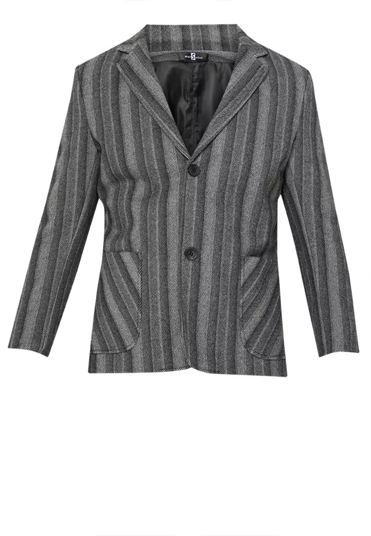 Casual Shadow Stripes Blazer