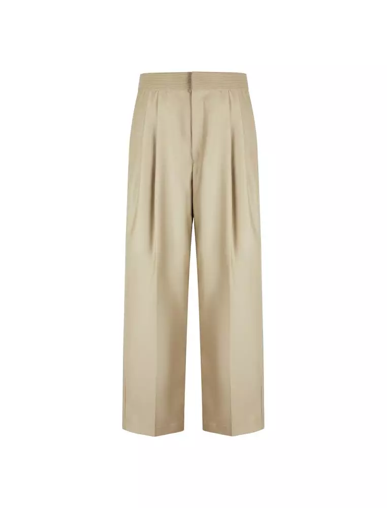 Wool Loose Fit Long Pants