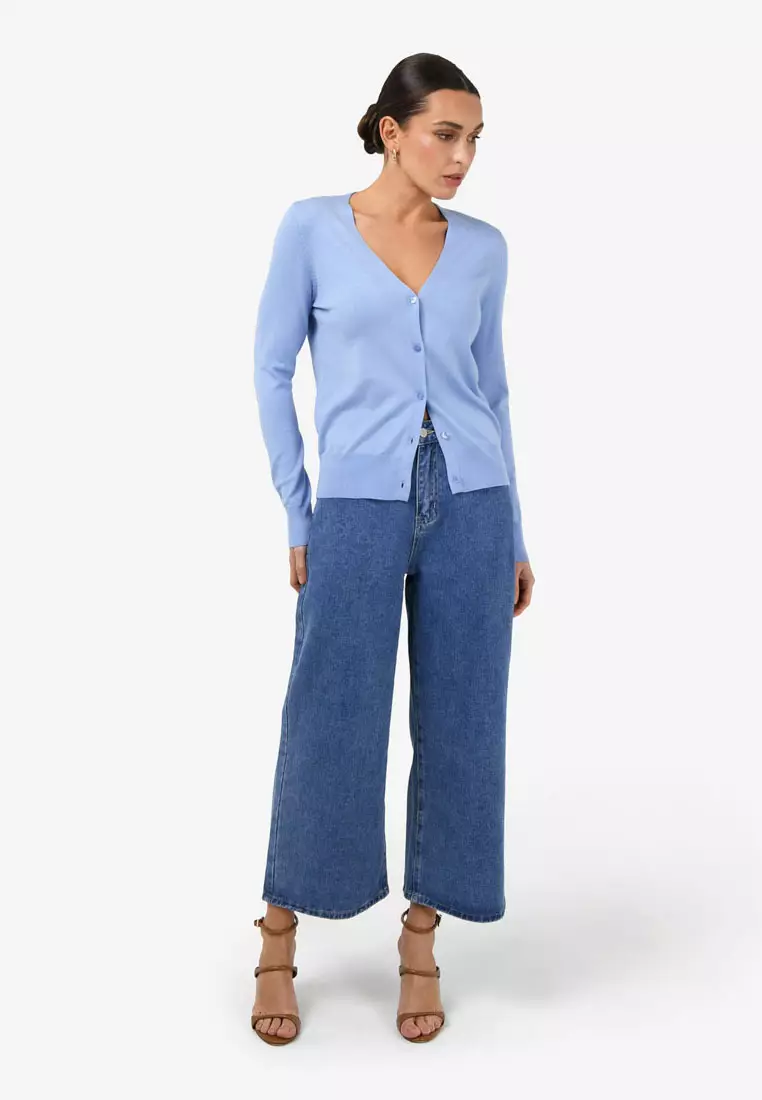 Nicolette V-Neck Knit Cardigan