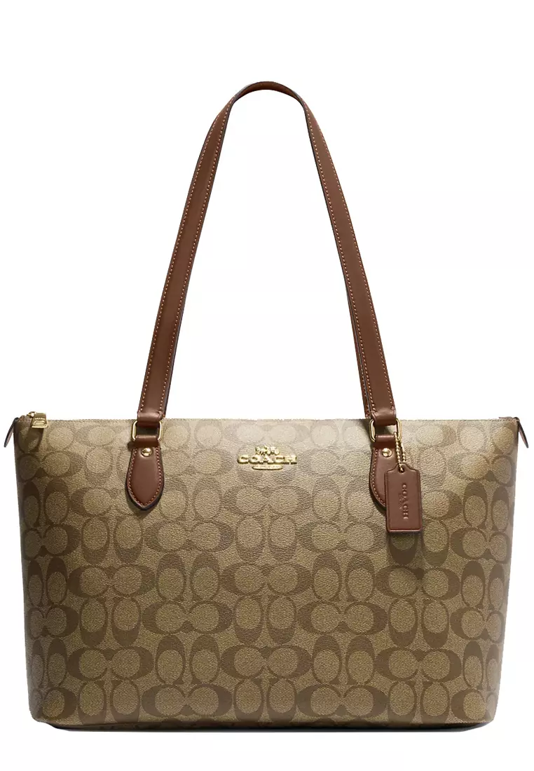 Coach signature cloth bags best sale