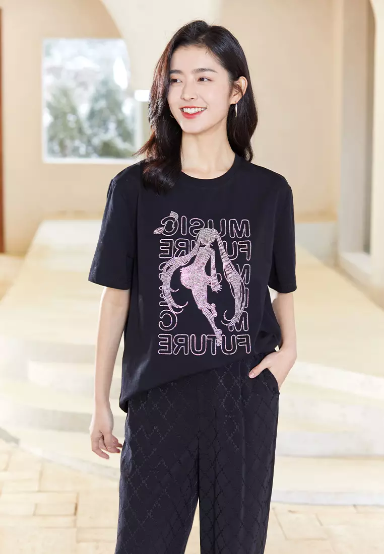 Oversized T-Shirt with Graphic Design