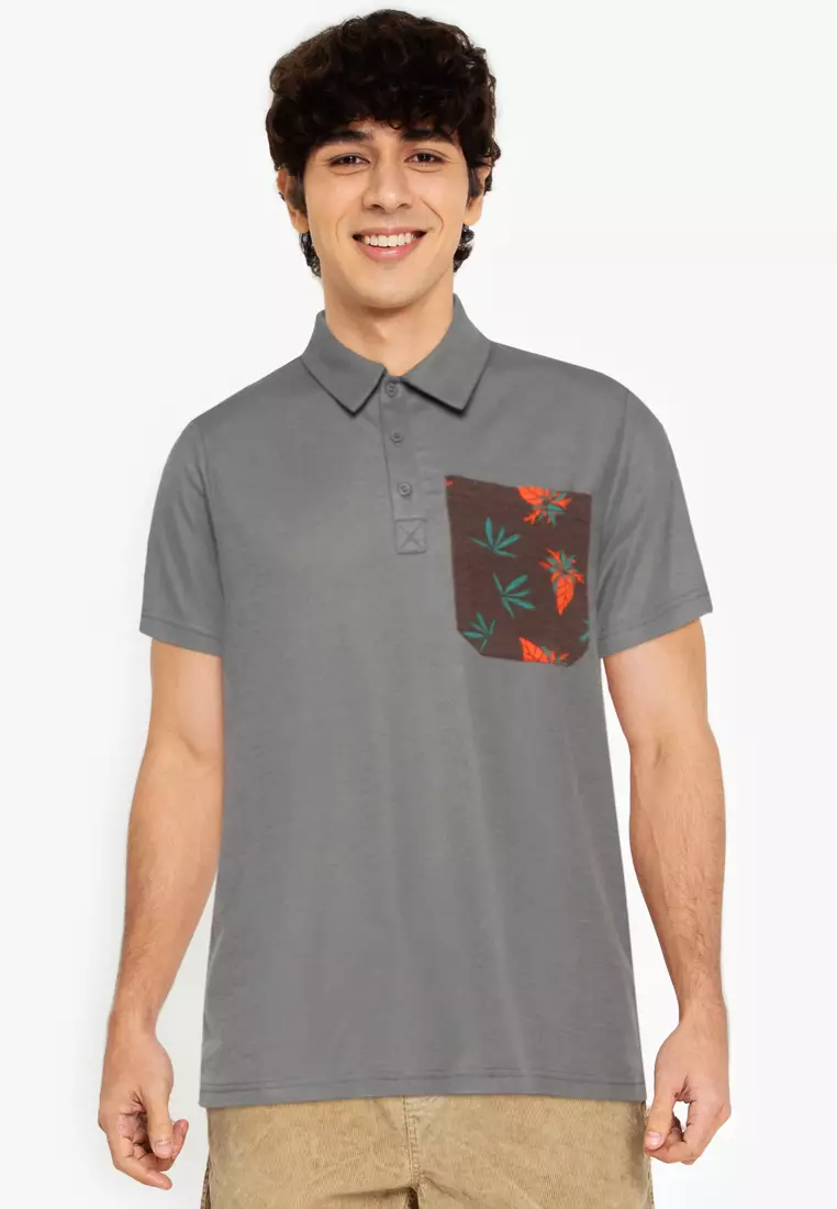Buy ZALORA BASICS Contrast Pocket Polo Tee 2024 Online ZALORA
