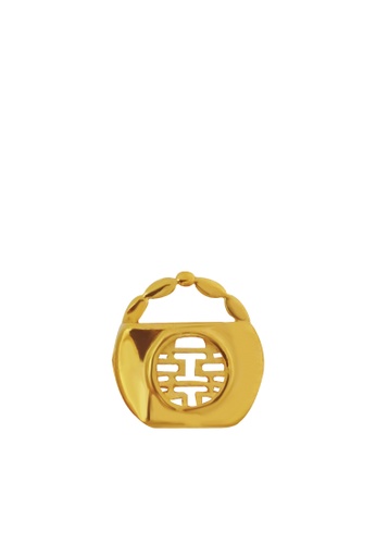 TOMEI gold TOMEI All-Well Scale Charm Double Happiness Wedding Collection, Yellow Gold 916 (TM-YG0630P-1C) (2.84g) F7452ACD223203GS_1