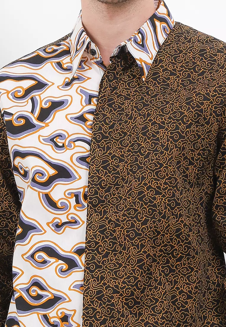 Kemeja Body Fit Batik Mega Mendung