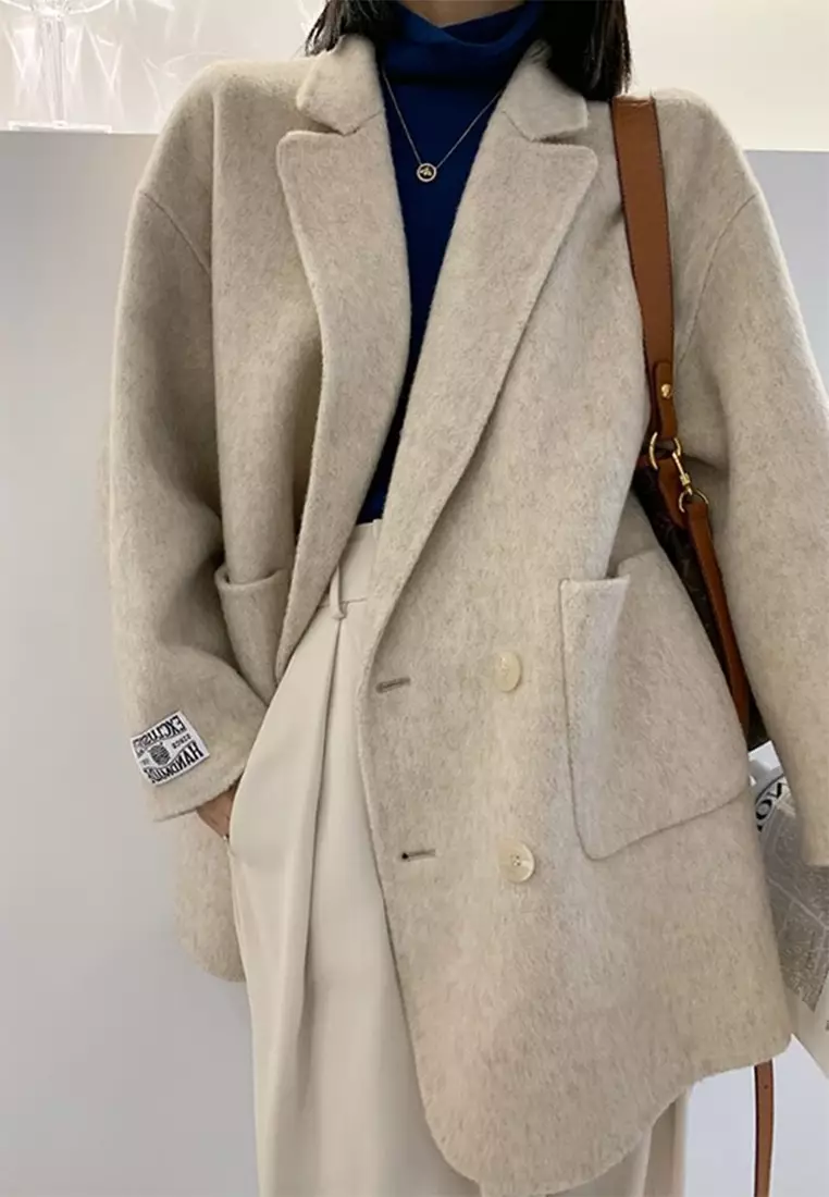 2025 Korean Style Loose-fitting Wool Short Jacket CA25102441BE