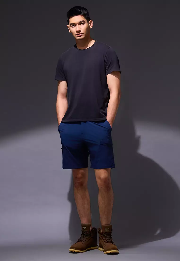 OxconShort Pants Cargo 4 WayStretch Nylon Cotton Navy