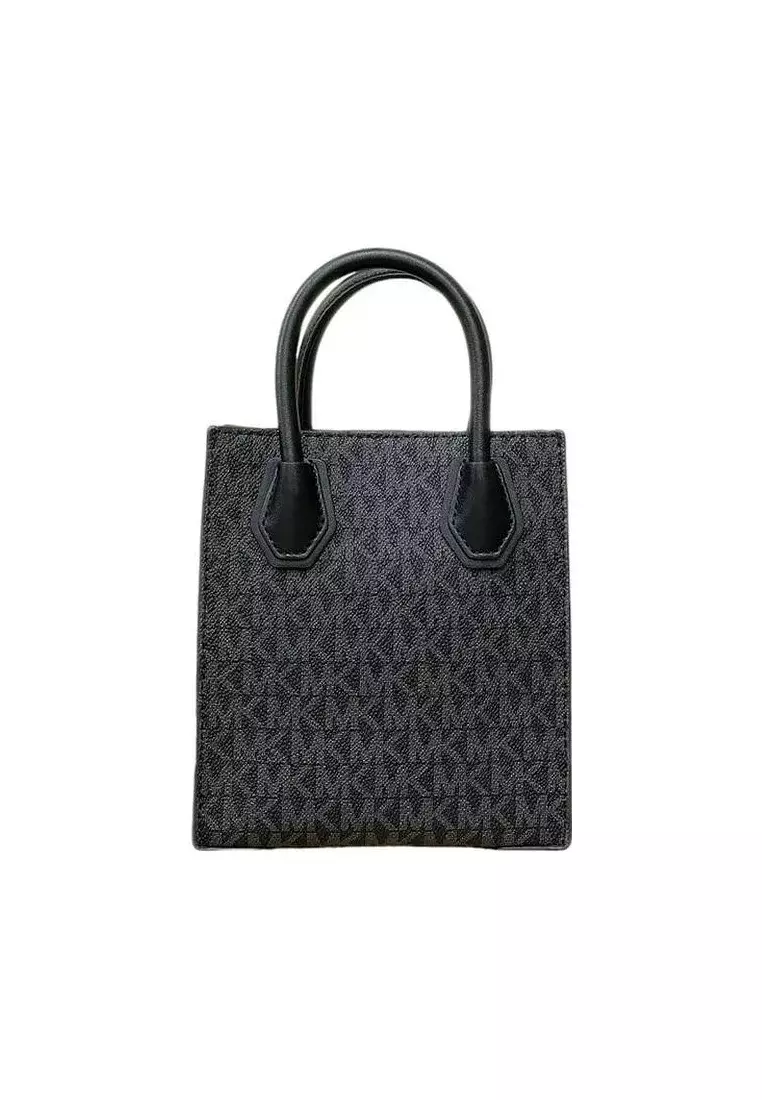 MERCER Women's Black Signature Pattern Shopper Bag