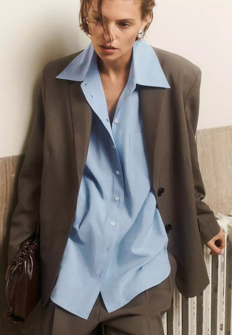 Buy COS Relaxed Single-Breasted Wool-Blend Blazer 2025
