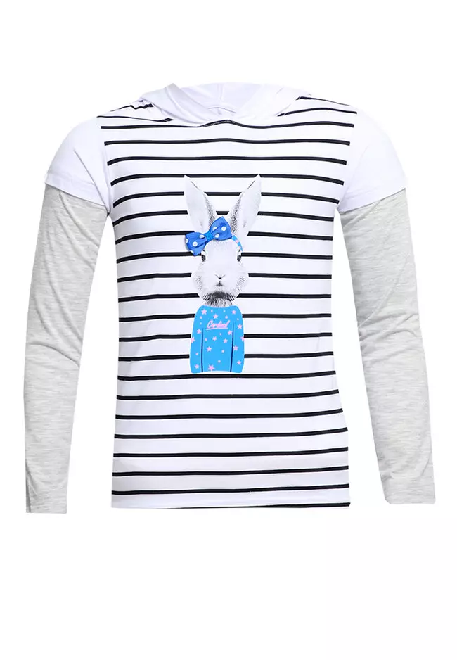 Kaos Hoodie Salur Bunny