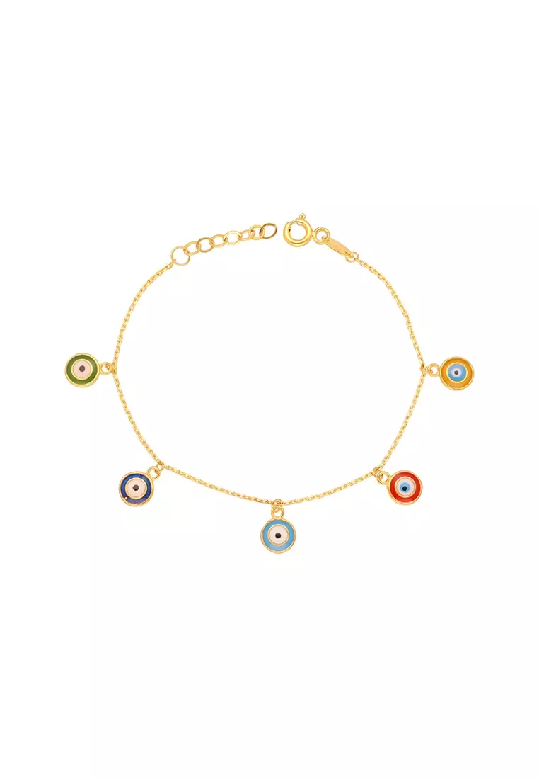 Gold turkish eye best sale bracelets