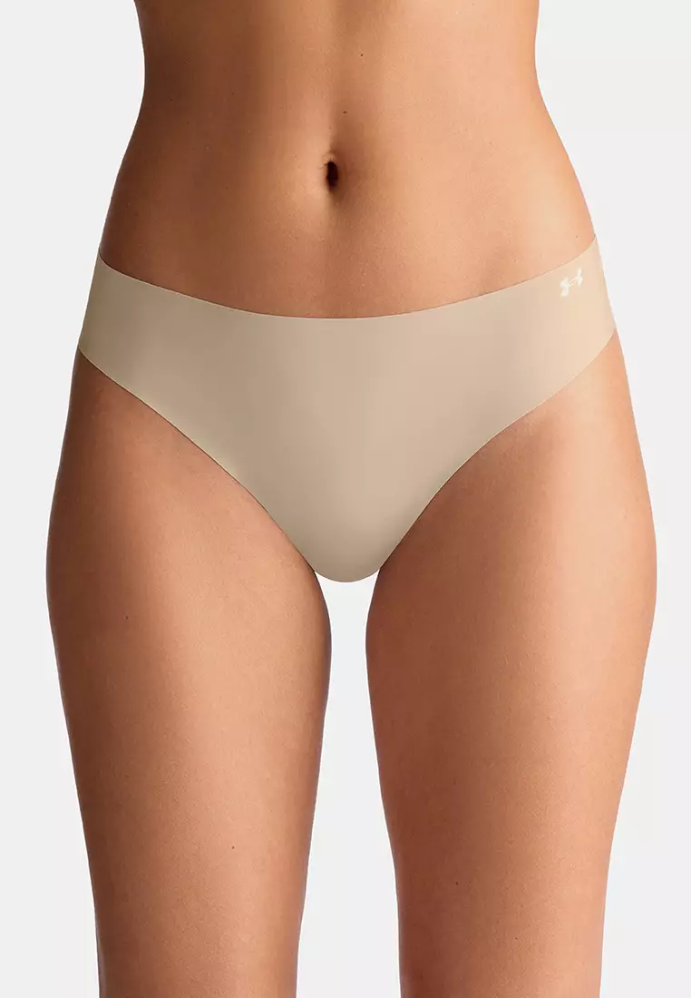 Pure Women's 3-Packs No Show Bikini Panties