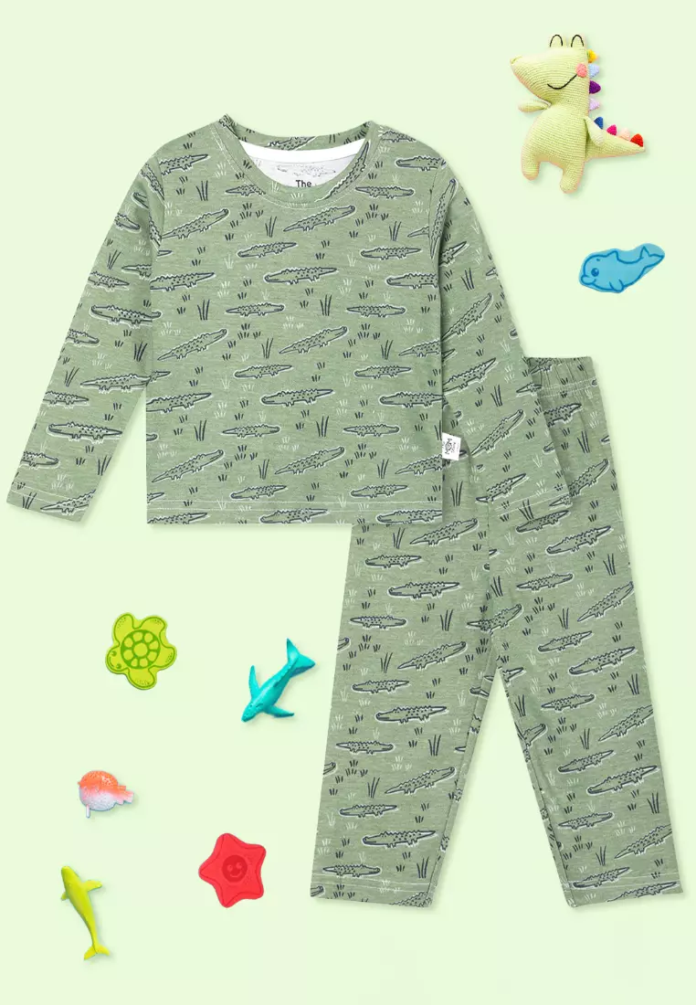 Baby and Kids Pajama Nightsuit Set- The Alligator