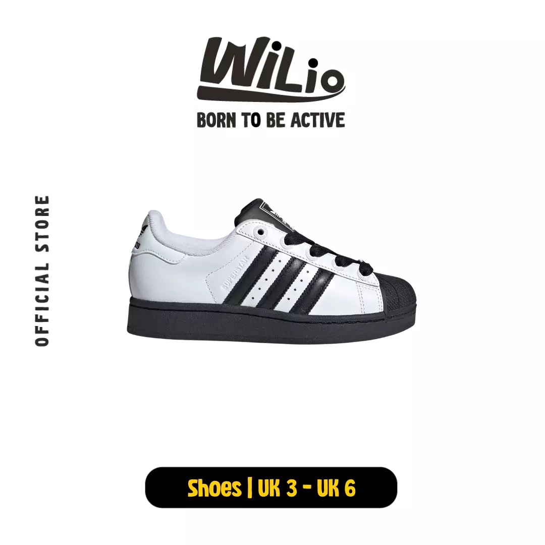 ADIDAS Superstar II Shoes Kids JI0211 JI0210 - Sepatu Anak (Putih)