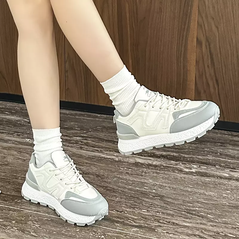 Sepatu Wanita Bertali Casual Modis Sneakers Kekinian Ootd WL2482