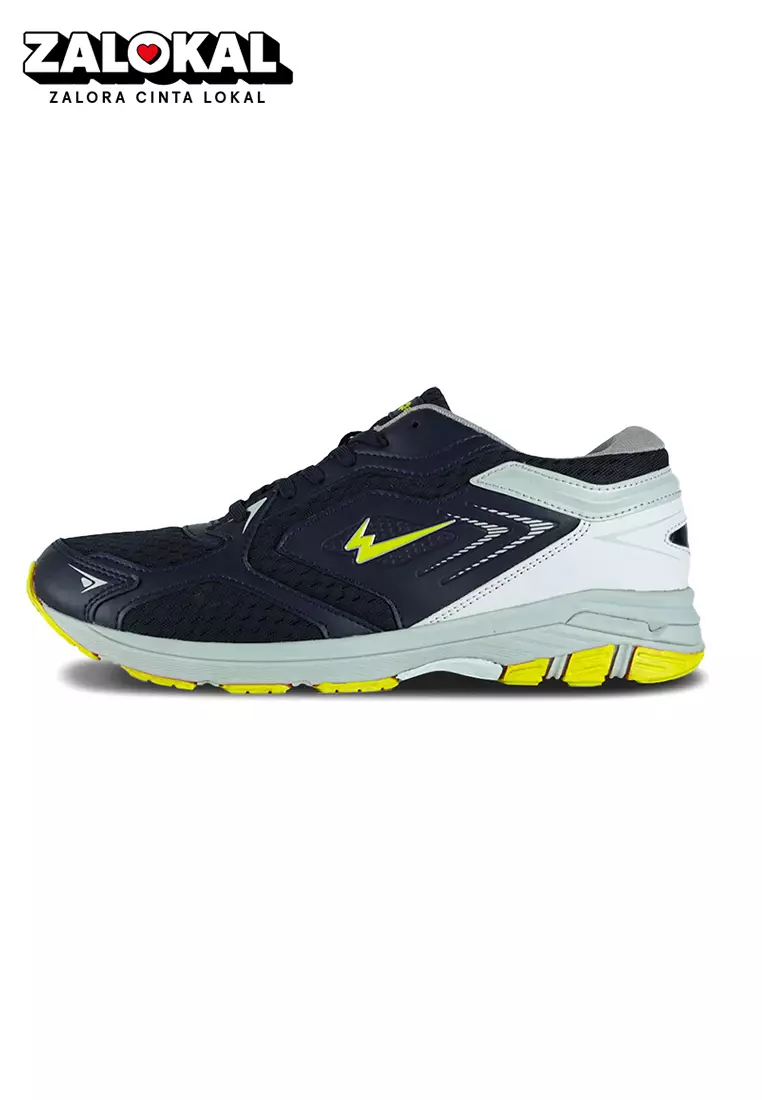 Eagle Sepatu Lari Run Rider - BIRU TUA/KUNING