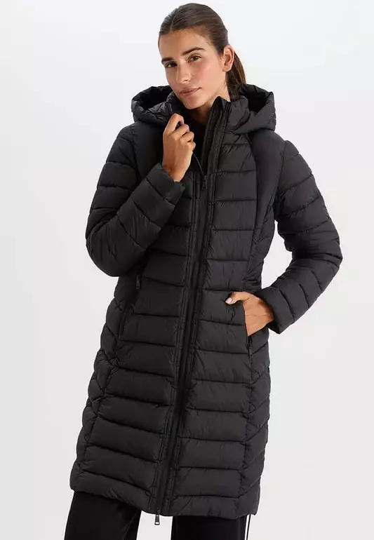 Water Repellent Hooded Long Coat