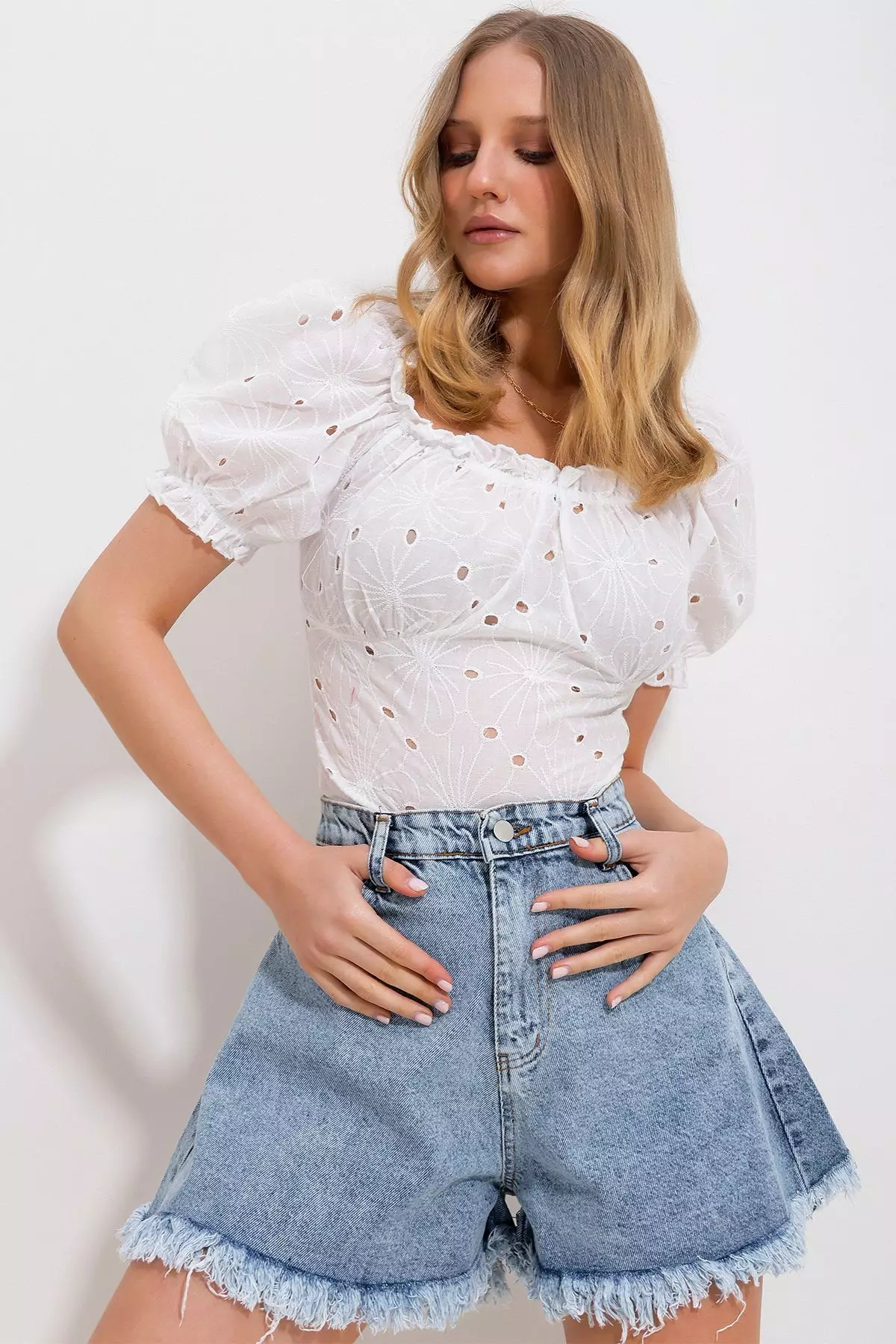 Embroidery Detail Blouse