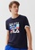 FILA navy FILA Logo Theme Printed Cotton T-shirt 40D06AA8E5AF5CGS_3