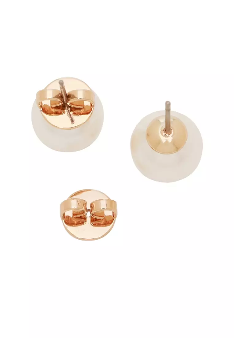 網上選購TORY BURCH TORY BURCH Crystal-Pearl Stud Earring
