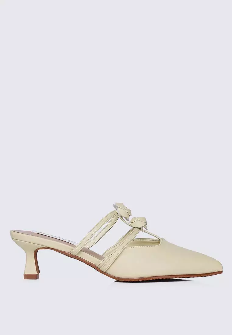 Discount on My Ballerine  shoes - SKU: My Ballerine Enchantée Comfy Heels In Butter