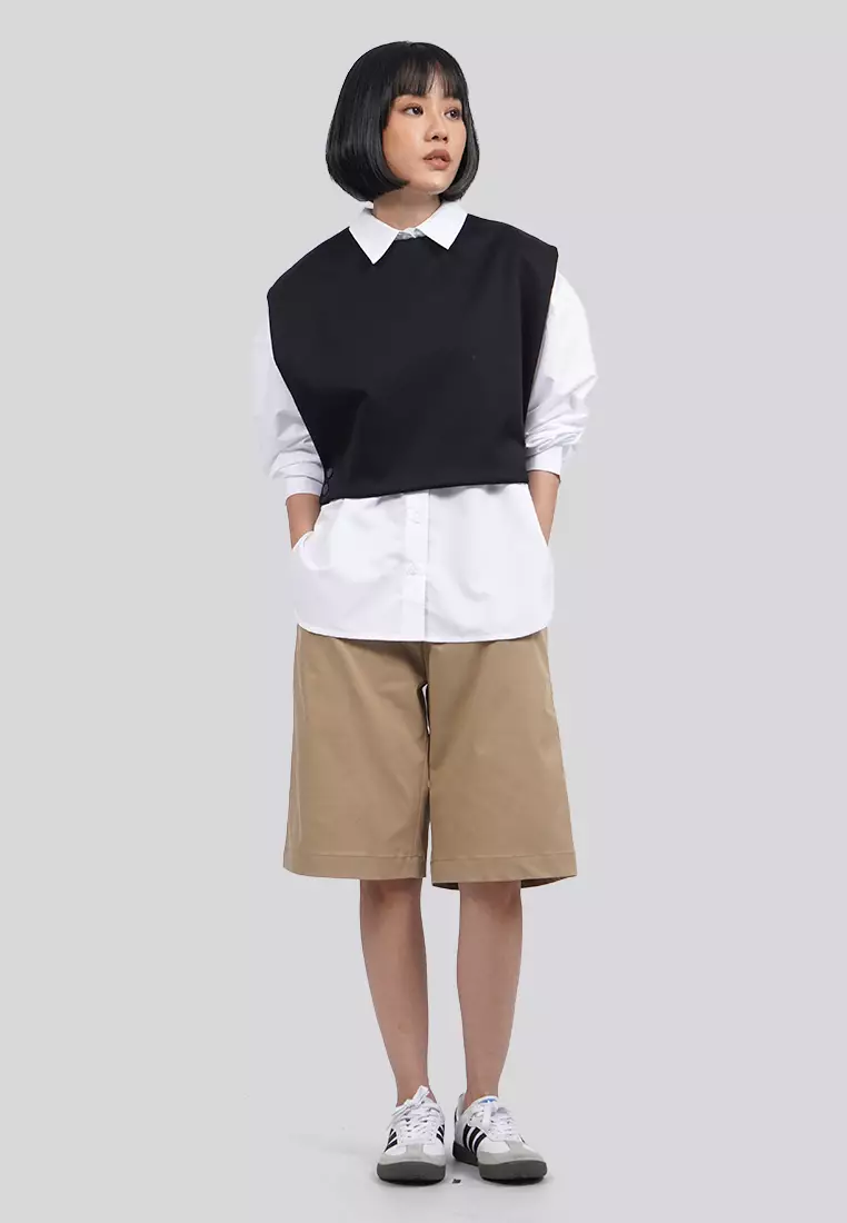 Round Neck Knitted Vest