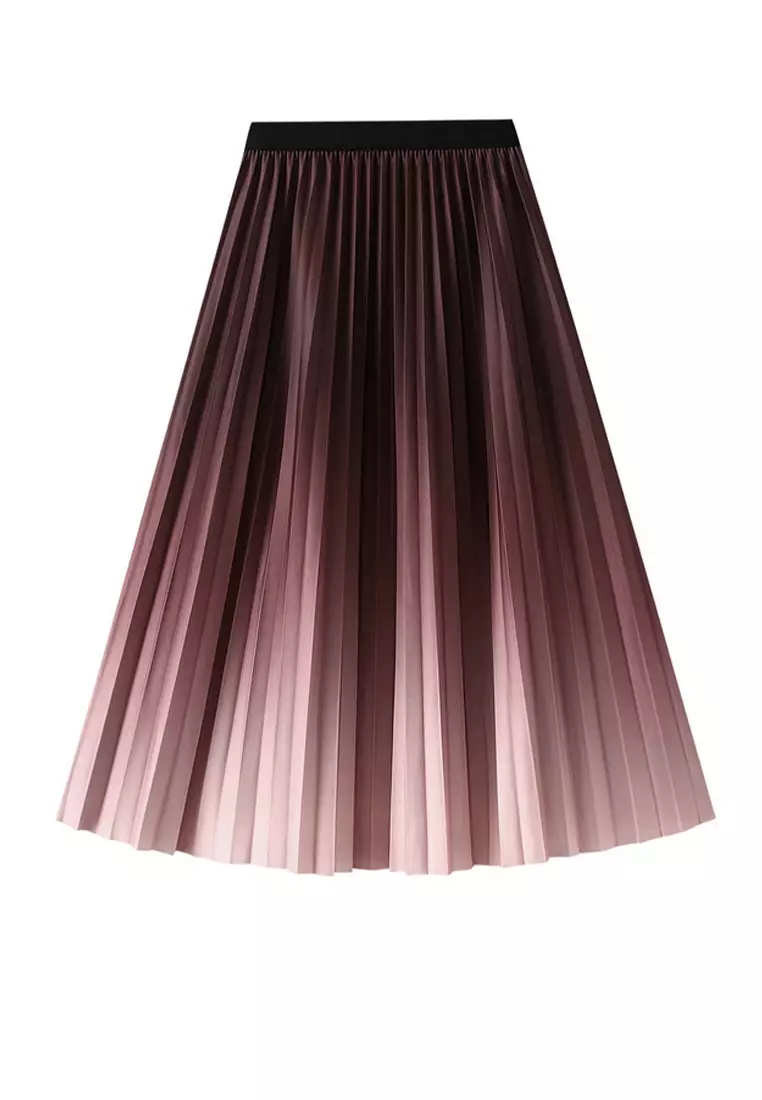 Pink pleated hotsell skirt 60