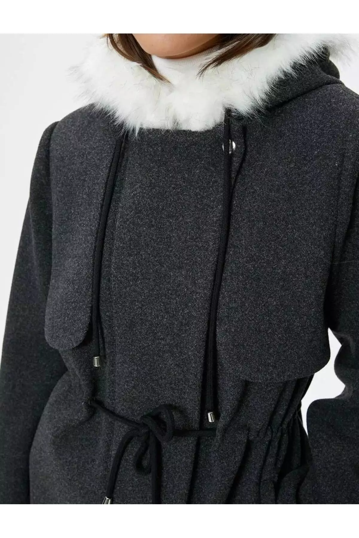 Womens fur hooded coat on sale