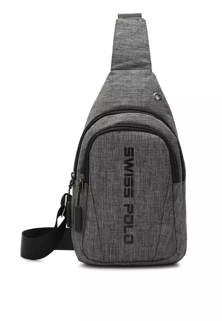Men's Chest Bag / Sling Bag / Crossbody Bag - Grey
