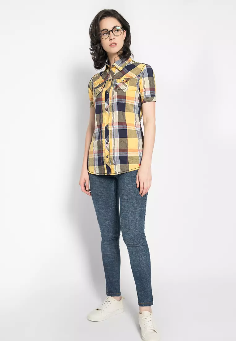 LGS - Regular Fit - Kemeja Wanita - Kuning - LSH.380.O1091.369.C