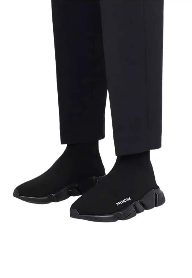 All black balenciaga online speed trainer womens