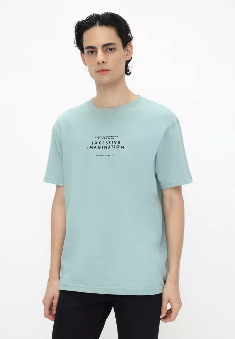 NX T-Shirt Cotton Combed Tebal Pria 207370381