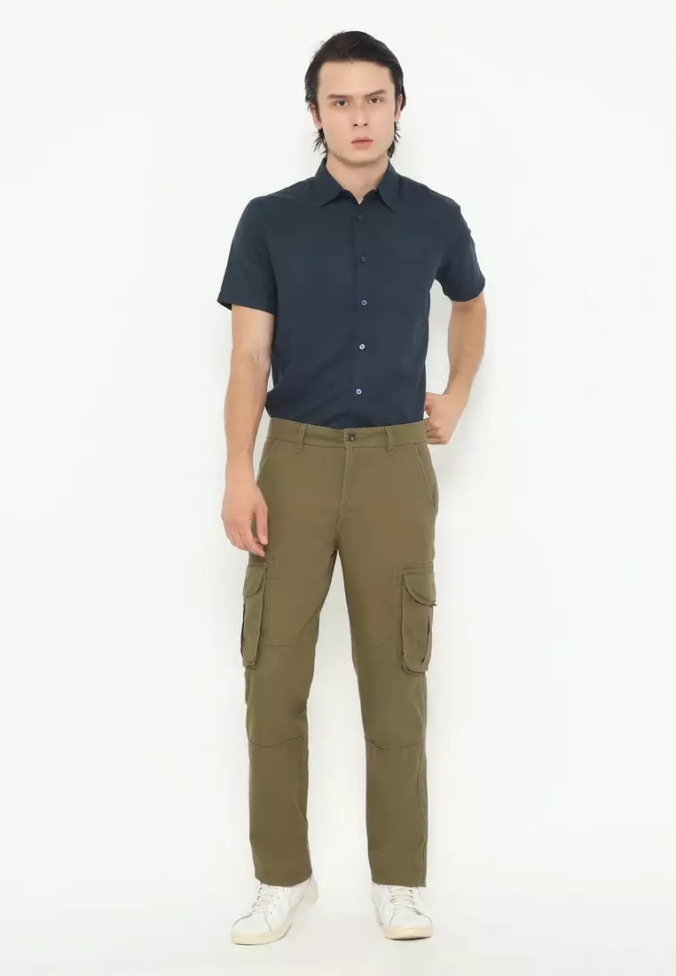 RBJ Celana Cargo Panjang Regular Fit Cotton Premium Pria