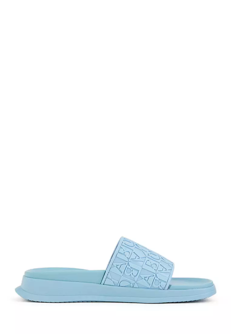 Discount on Bonia  shoes - SKU: Light Blue Isabetta Slide Sandals