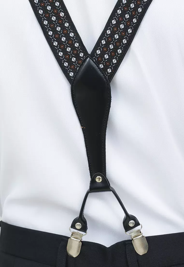 Houseofcuff Suspender Tali Jojon Karet ikat pinggang pria dewasa besar A09