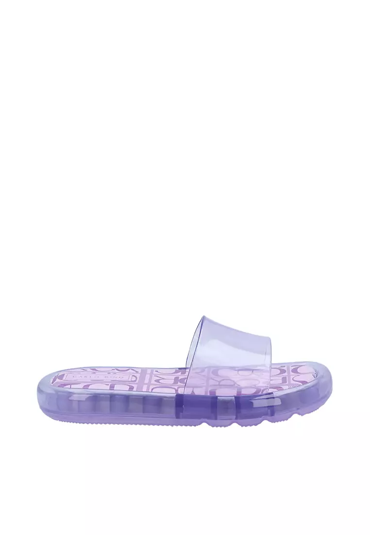 Discount on Carlo Rino  shoes - SKU: Purple Cr See-Through Sliders