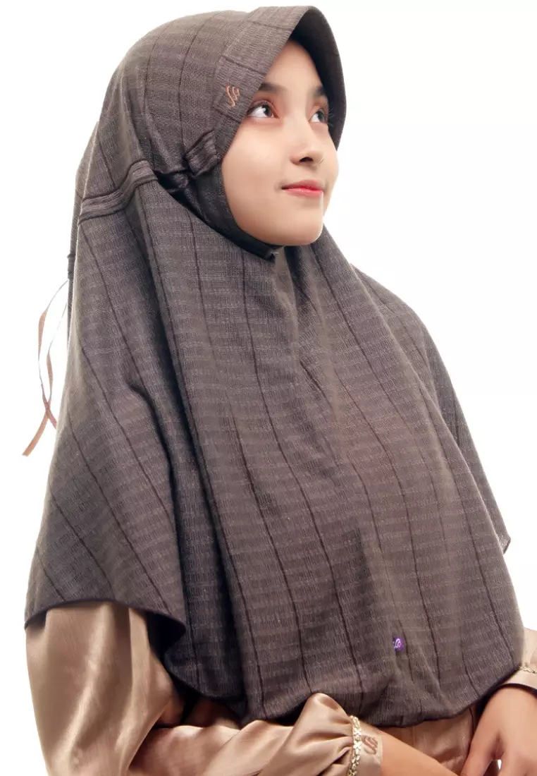 Rabbani - Kerudung Sekolah Instan Innova Clx - Brown
