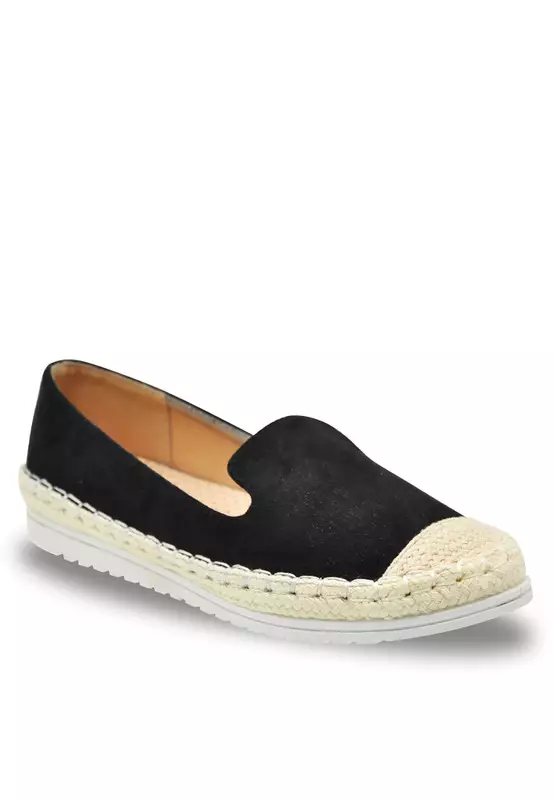 Slip On Faux Suede Round Toe Comfort Loafers