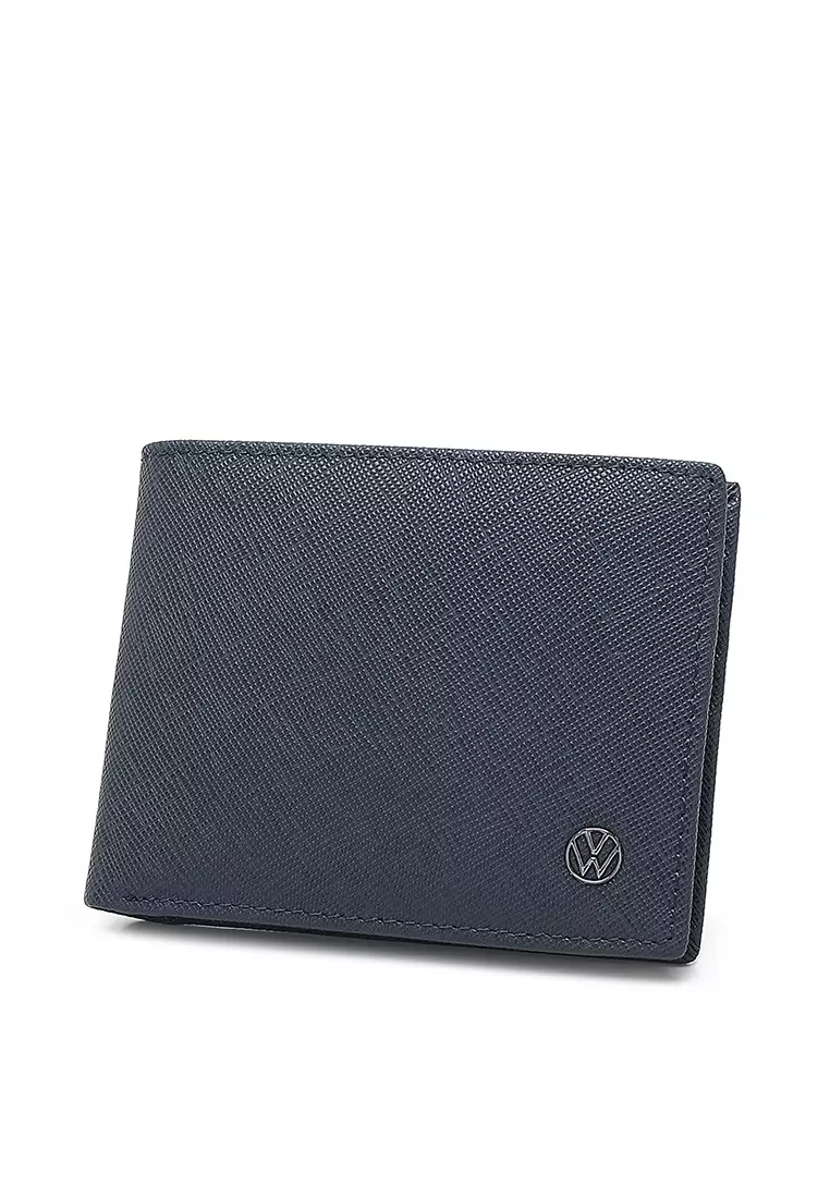 Gift Set - Genuine Leather RFID Wallet + 40mm Automatic Belt - Blue / Black