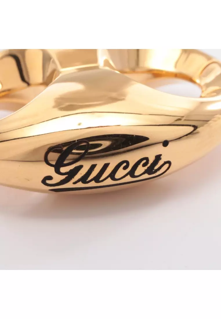 Pre-Loved Gucci Marina Chain earrings GP gold