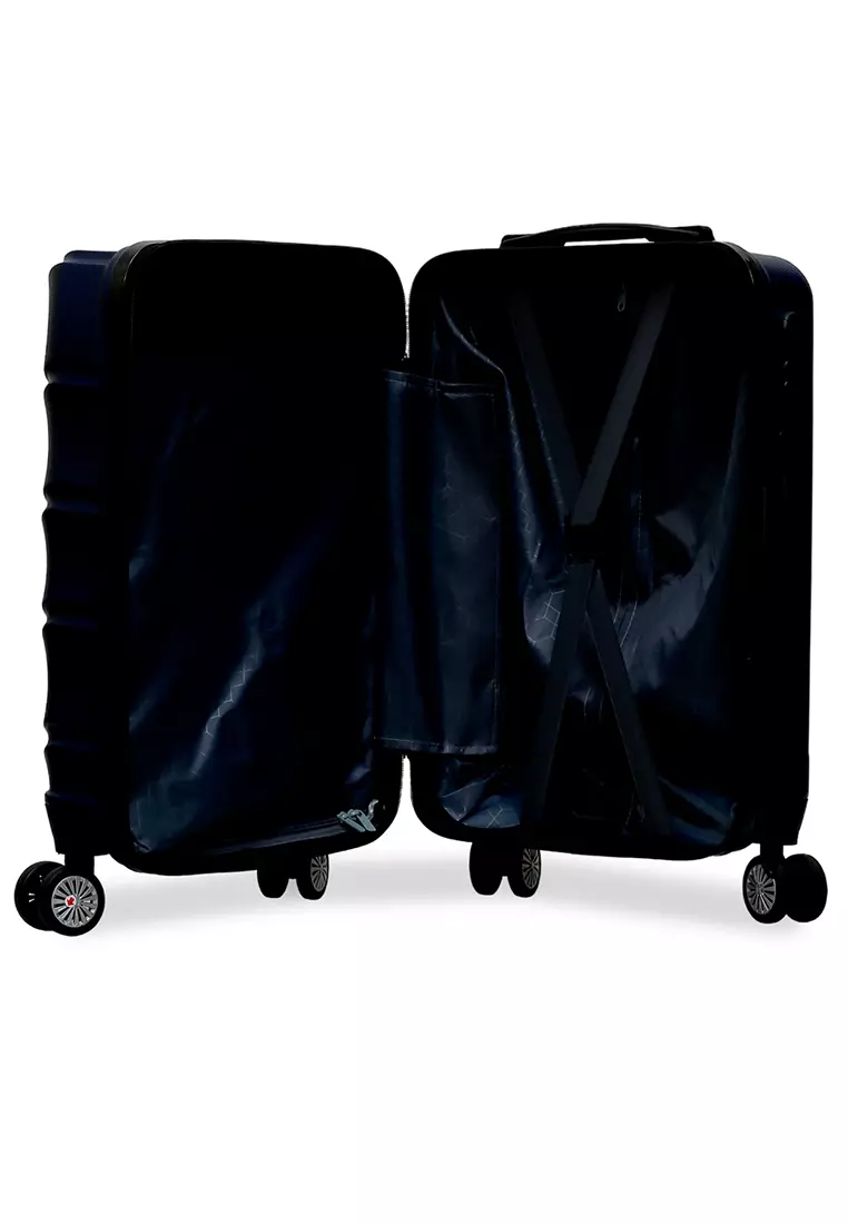 Carlton Koper Cabin Hardcase Unisex Size 20Inch Suitcase Combination Lock Large Compartment Material ABS+PVC Coated ORIGINAL - Navy