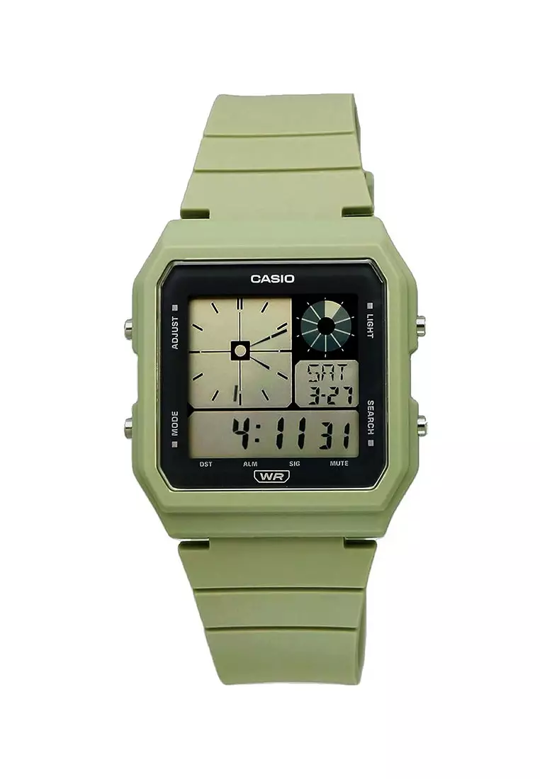 Casio Jam Tangan - Green Black - Resin - LF-20W-3ADF