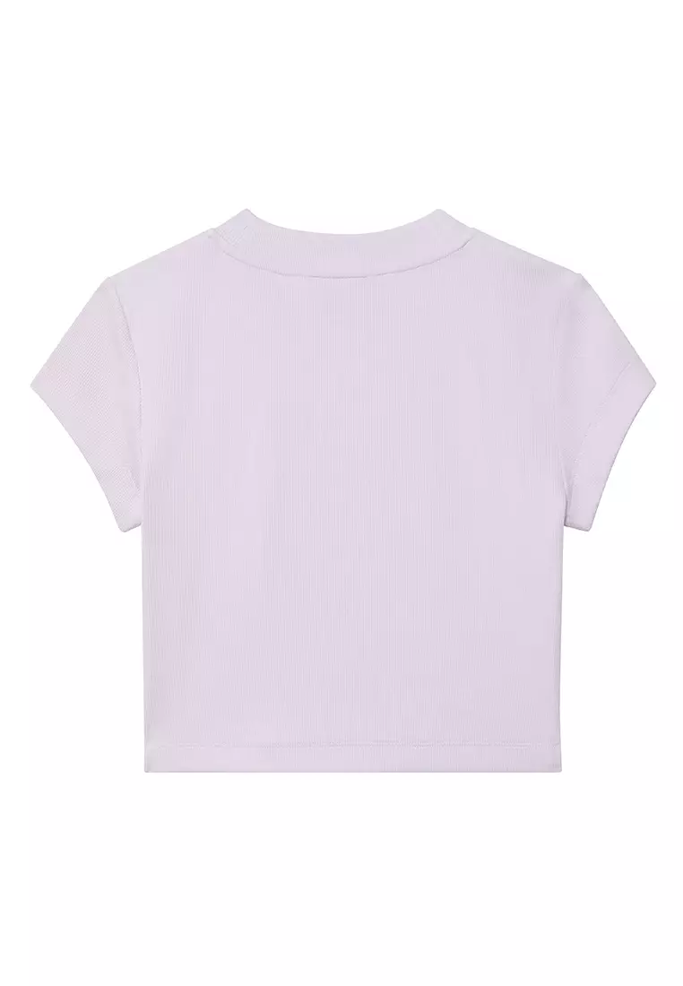 修身短版商標T恤 - Calvin Klein Jeans