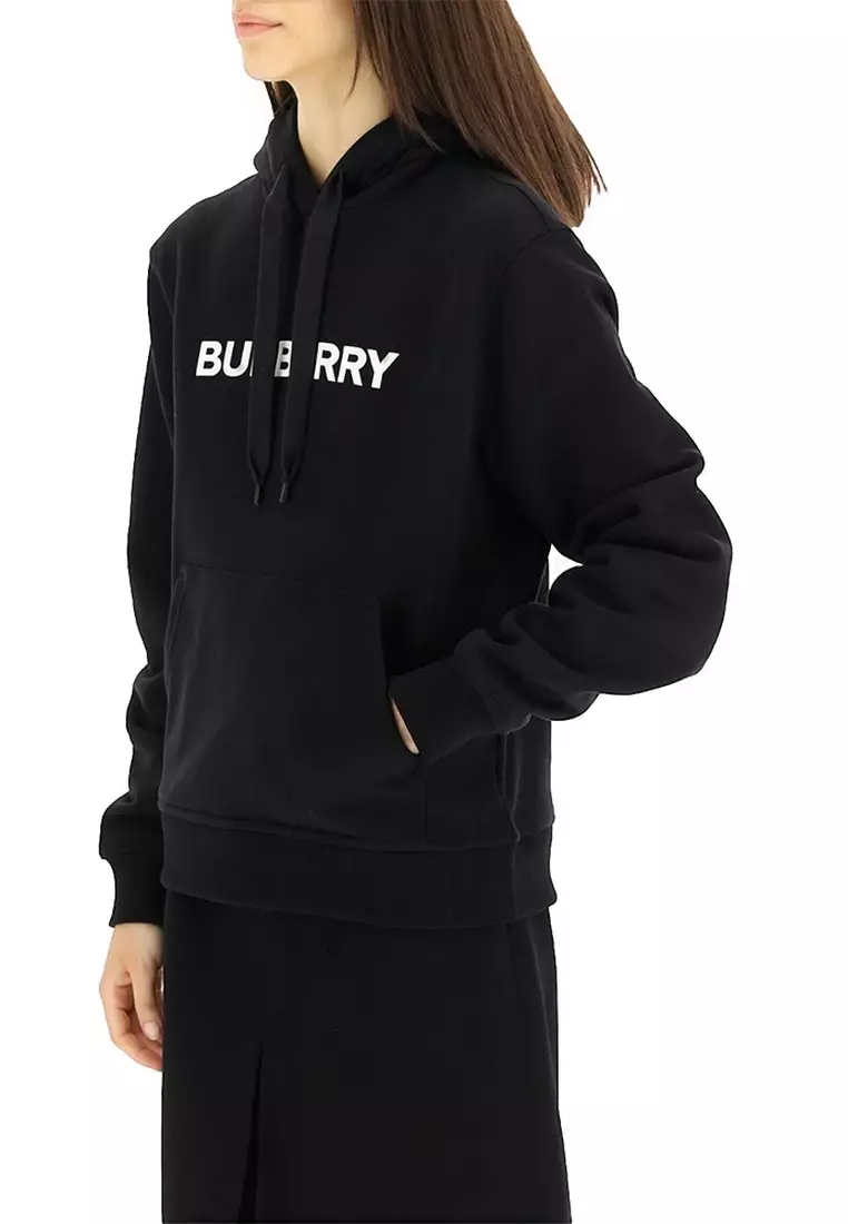 Burberry oversized best sale logo print hoodie