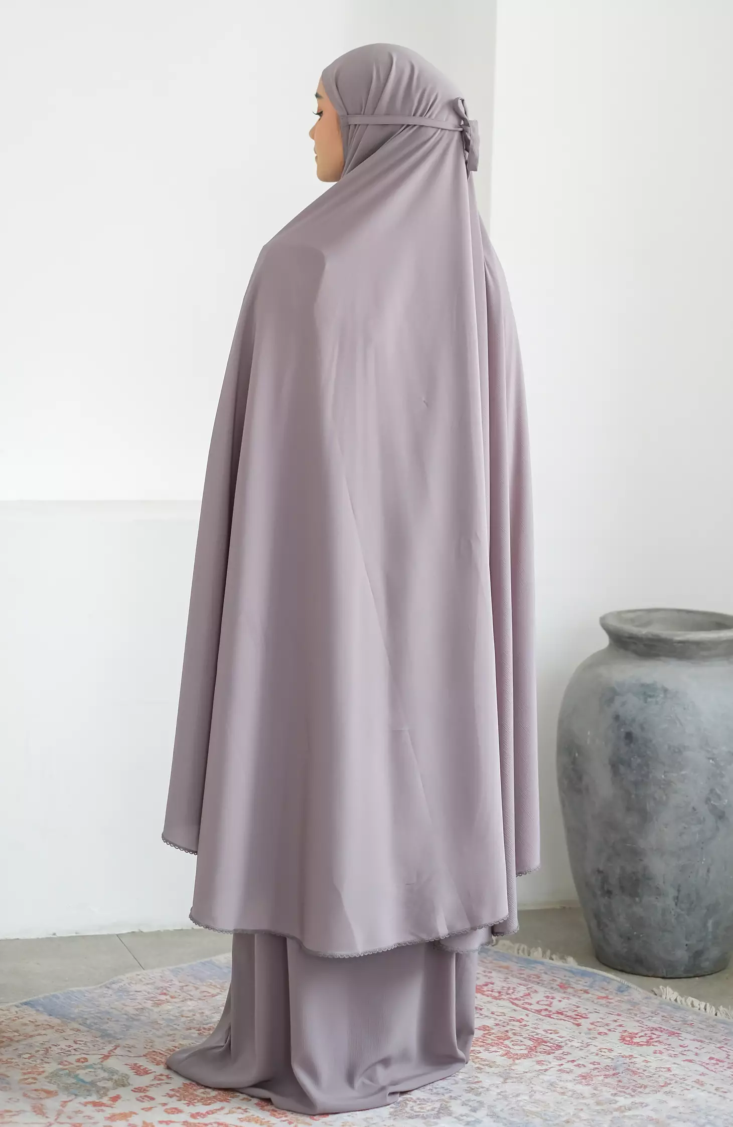 Khadija Prayer Set Grey