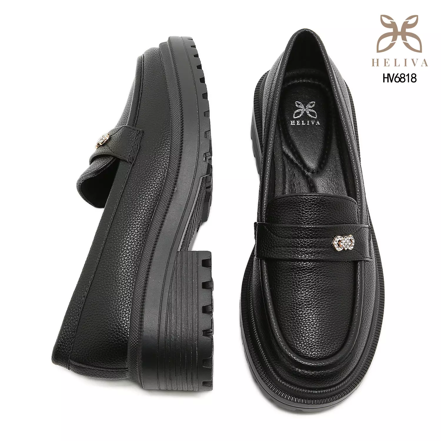 Heliva Zareen – Casual Luxe Loafers with Bold Platform HV6818